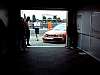 Outside the garage