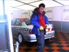 Martin Dickson check his radio