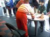 Dave signing autographs