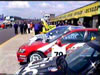 A line of cars
